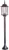 Elstead Lighting Outdoors IP43 E27 Wexford 1 Light Pillar Street Style Lantern in Black/Silver