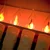 Example image of how flicker flame candles look when illuminated.