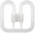 GE LED 2D Butterfly 12.5W 4 Pin White (28 Watt Alternative - Electronic)