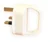Lyvia White Plastic Pull Plug (13A) with Handle