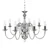 MiniSun Gothica Chrome Flemish Style 8 Way Celling Light
