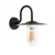 MiniSun Lynton Black IP44 Swan Neck Wall Lantern