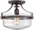 Quoizel E27 Penn Station 1 Light Semi Flush Light in Bronze