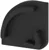 Set of Plastic End Caps Profile P3-6 Black [C18]