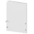 Silver Aluminum End Cap Without Hole Profile P23-4