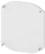 Silver Aluminum End Cap Without Hole Profile P23-8