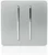 Trendi 2 Gang 2 Way 10 Amp Rocker in Silver