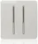 Trendi 2 Gang Doorbell Switch in White