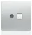 Trendi TV Co-Axial & Telephone Socket in Silver
