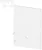White Aluminum End Cap With Hole Profile P23-4