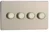 This is a Brushed Steel finish light fitting