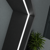(11mm x 7mm) 1 Metre Surface Black Aluminium LED Profile P4-2 CW Clips, End Caps & Black Cover