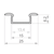 (15mm x 6.2mm) 1 Metre Recessed Aluminium LED Profile P6-1