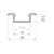 (15mm x 6.2mm) 2 Metre Recessed Aluminium LED Profile P6-1