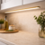 (15mm x 6.2mm) 2 Metre Recessed GoldBrass LED Profile P6-1 CW Clips, End Caps & Opal Cover