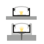 (15mm x 7mm) 2 Metre Surface Aluminium LED Profile P4-1 C_W Clips, End Caps & Opal Cover