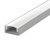 (15mm x 7mm) 2 Metre Surface Aluminium LED Profile P4-1 C_W Clips, End Caps & Opal Cover