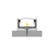 (15mm x 7mm) 2 Metre Surface Black LED Profile P4-1
