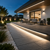 (15mm x 7mm) 2 Metre SurfaceRecessed Mounted Anthracite Grey LED Profile P4-1 CW Clips & Opal Cover