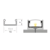 (15mm x 7mm) 2 Metre SurfaceRecessed Mounted Anthracite Grey LED Profile P4-1 CW Clips & Opal Cover