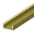 (15mm x 7mm) 2 Metre SurfaceRecessed Mounted GoldBrass LED Profile P4-1