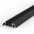 (24.6mm x 7mm) 2 Metre Surface Mounted Black LED Profile P2-1