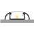 (24.6mm x 7mm) 2 Metre Surface Mounted Black LED Profile P2-1