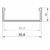 (30.8mm x 10mm) 2 Metre Surface Mounted LED Profile P13-1
