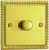 1 Gang 2-Way Push-on Push-off Classic Dimmer suitable for 1-10 LEDs (Georgian Brass)