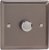 1 Gang 2-Way Push-on Push-off Classic Dimmer suitable for 1-10 LEDs (Pewter)