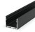 1 Metre Deep Surface Black LED Profile (31.4mm x 25mm) P22-3