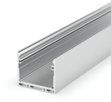 (31.4mm x 25mm) 1 Metre Deep Surface Silver LED Profile P22-3
