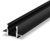 1 Metre Plaster In Deep Black LED Profile P25-2 (18.4mm x 19.7mm)