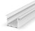 1 Metre Recessed White LED Profile (41.4mm x 25mm) P22-1