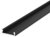 1 Metre Recessed/Surface Black Low Profile LED Profile P4-3 (15mm x 4mm)