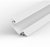 1 Metre Surface Mounted Corner White LED Profile P7 (31.87mm x 4mm)