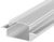 1 Metre Wide Recessed Aluminium LED Profile P14 (10.65mm x 30.8mm) C/W Clear Cover
