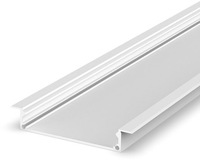 (48.4mm x 9.2mm) 1 Metre Recessed Aluminium LED Profile White P21-1