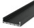 1 Metre Wide Surface Aluminium LED Profile Black (41.5mm x 12.5mm) P20-1