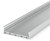 1 Metre Wide Surface Aluminium LED Profile Silver Anodized (48mm x 12.5mm) P20-1