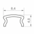 1 Metre C10 Strip Profile Opal Cover (for P4-2) Flat-Top