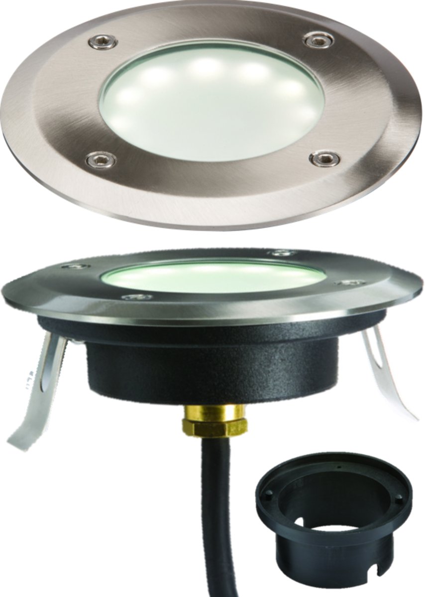 Knightsbridge IP65 Rated 1.7W LED Cool White Ground / Deck Light 230v
