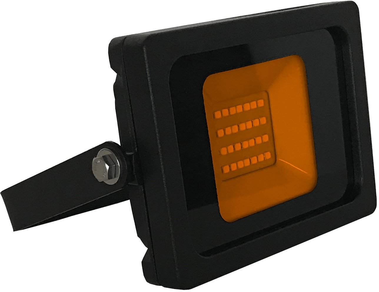 10w Orange Coloured LED Slimline Floodlight with 120 Beam Angle