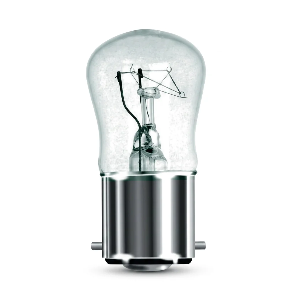 15W 110-130V Incandescent Pygmy 22mm Ba22d/BC Clear