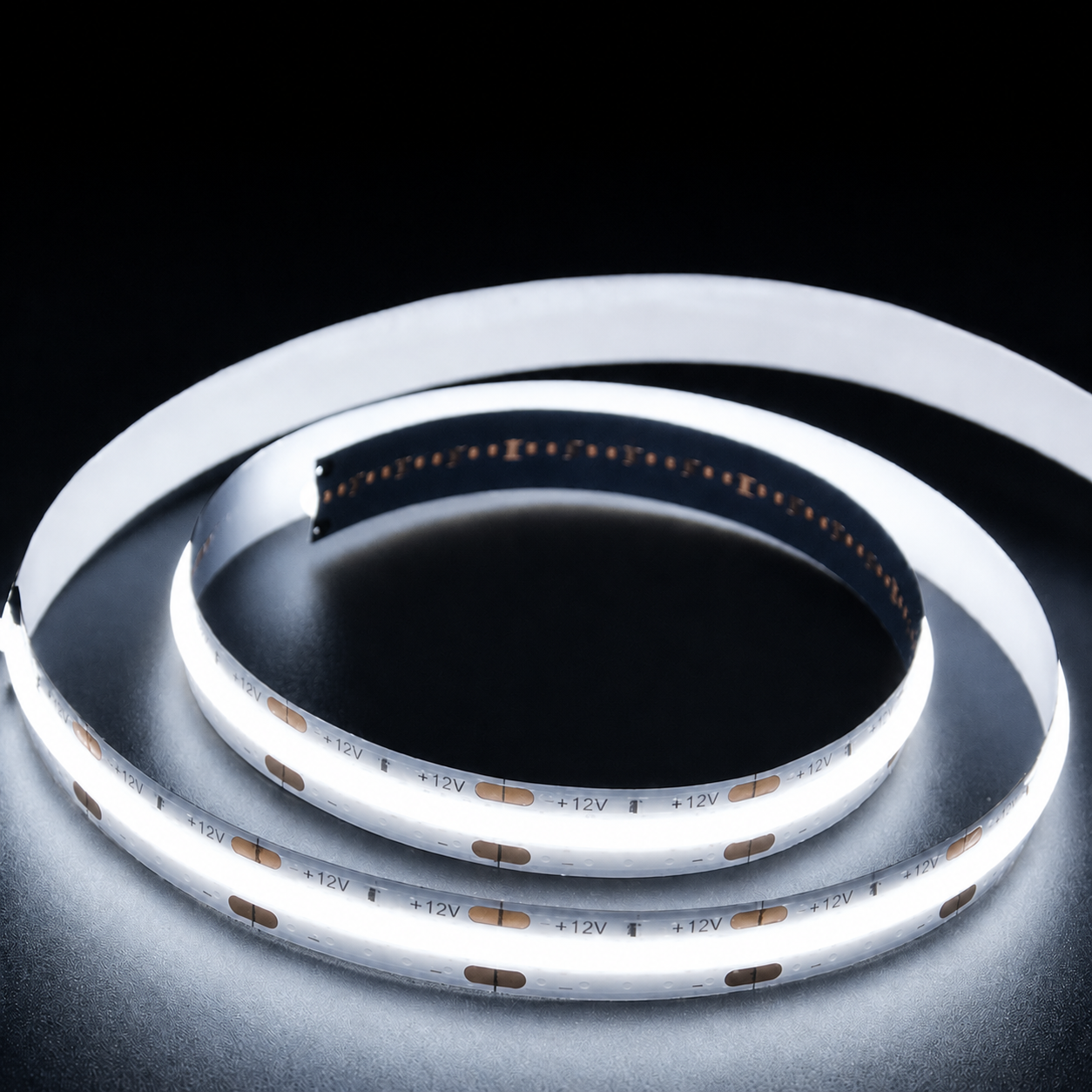 ENER-J COB LED Strip Light 5m 12V 6000K Cool White IP20 | Size: 25 cm diameter x 19 cm high