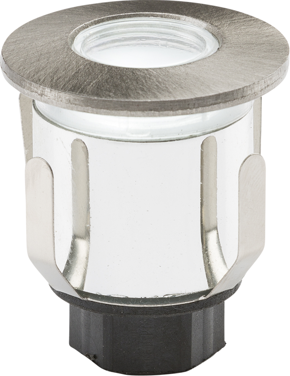 Knightsbridge 38mm Dia. IP65 230v 0.6W LED Marker Light (Daylight - Brushed Chrome Finish)