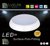 15W Cool White LED Mini Polo Bulkhead Fitting