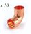 15mm End Feed Elbow 10pcs