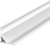 (16mm x 16mm) 1 Metre Corner Aluminium LED Profile P3-2 White