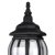 Outdoor IP44 Windsor Post Top Lantern Light Black/Clear
